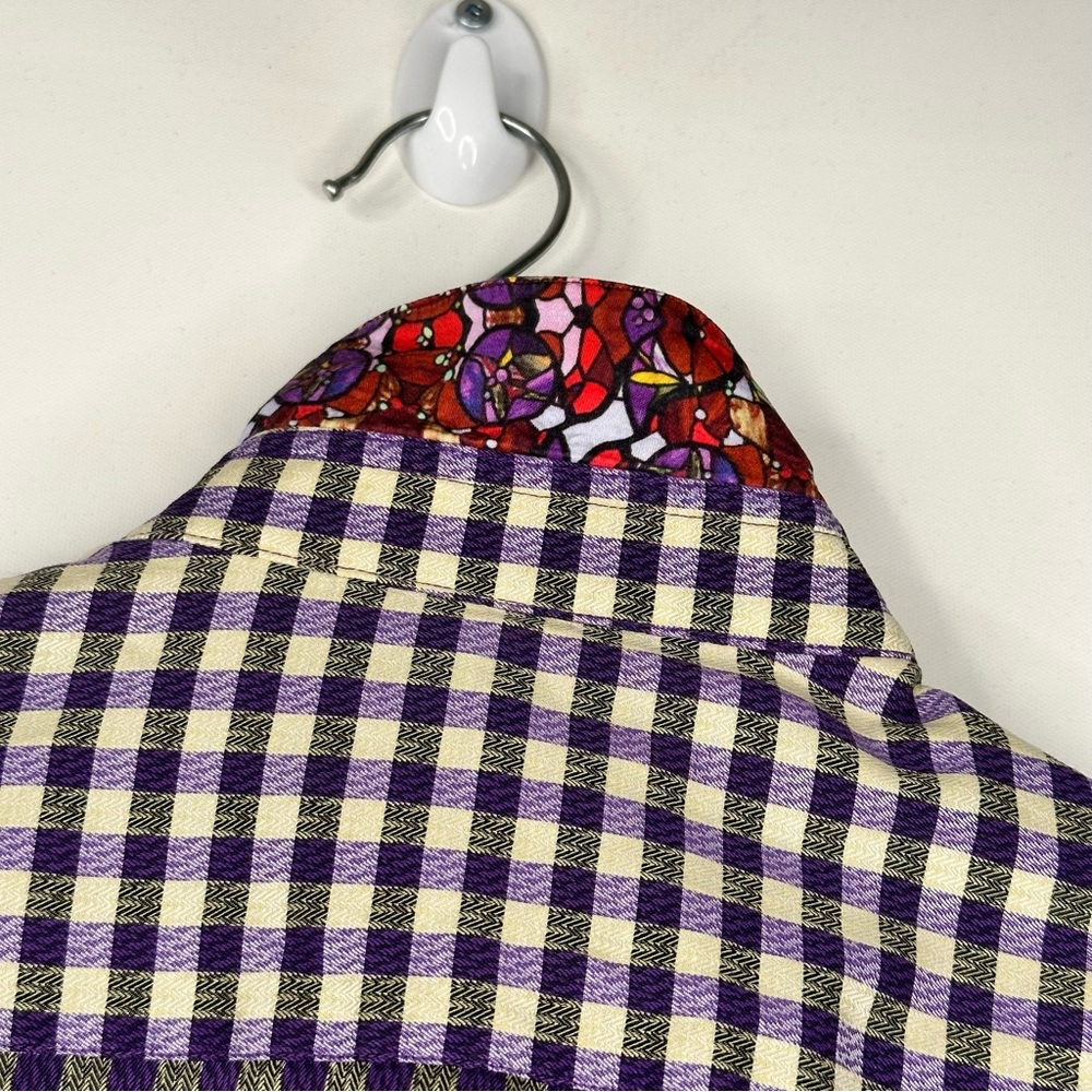 Robert Graham Mens Checkered Button Up Shirt - Picture 7 of 9